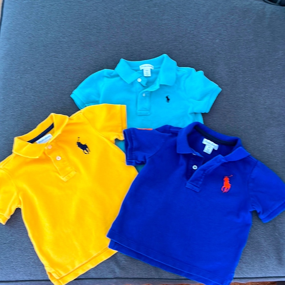 Polo by Ralph Lauren set of 3 polo shirts 24 mo🏇